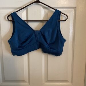 Jockey Navy Blue Forever Fit V-Neck Molded Cup Bra